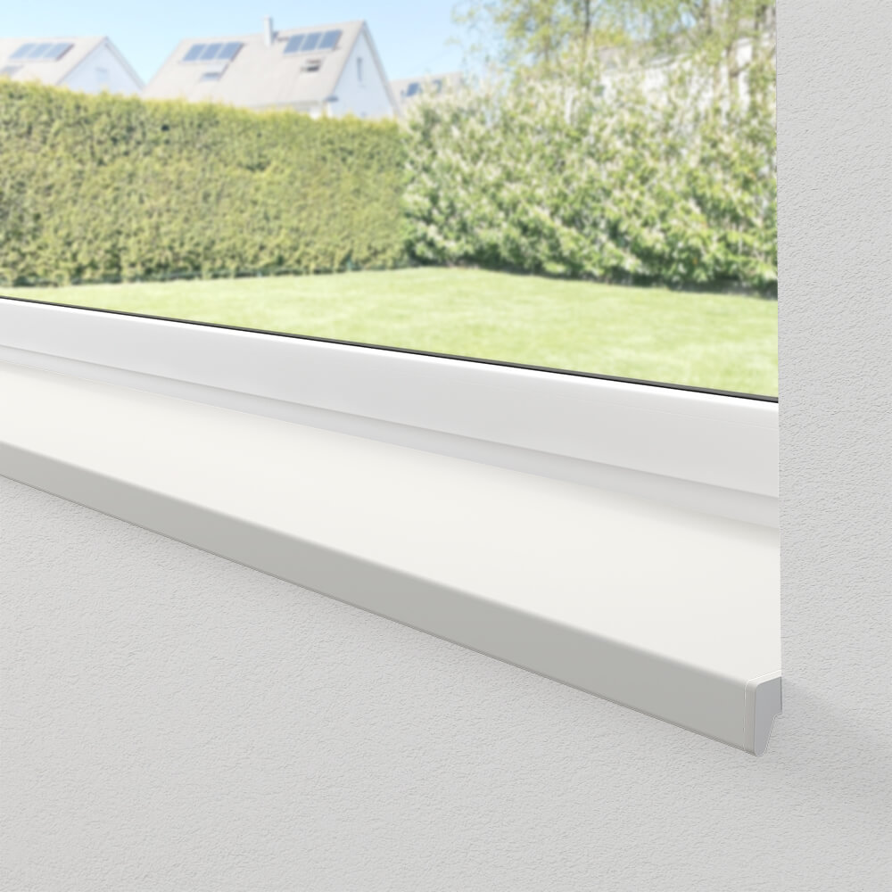 Appui de fenêtre PVC blanc installé