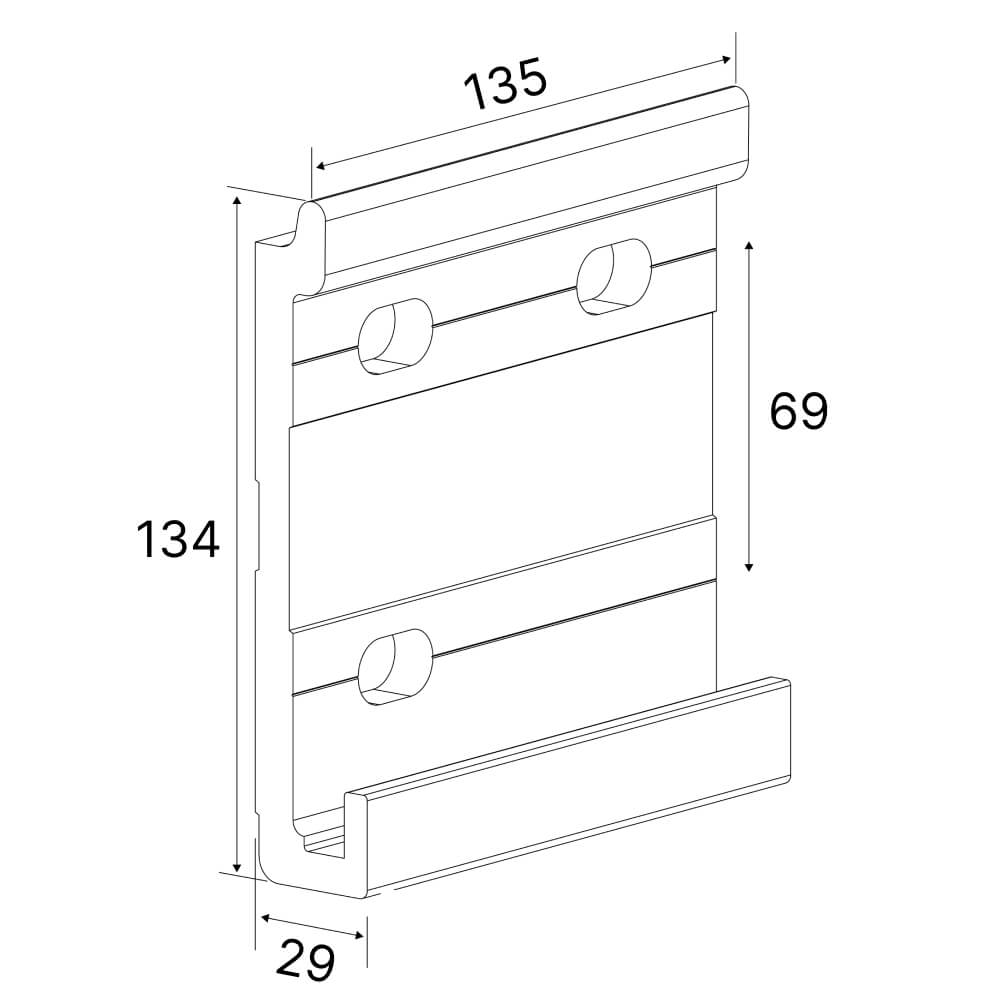 Store banne Exclusif : Pose au mur gauche (au-delà de 480 cm)