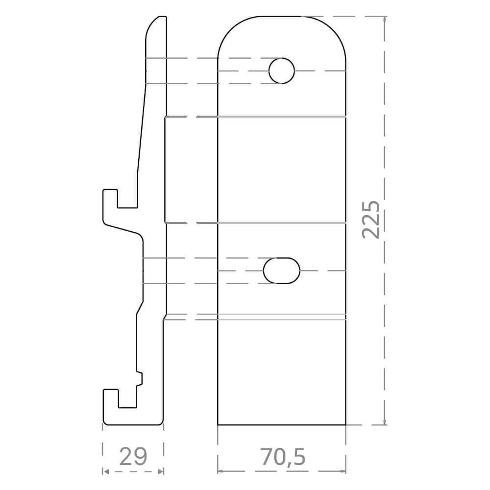 Store banne Exclusif : Pose au plafond (jusqu'à 480 cm)