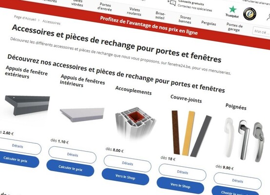 Accessoires pour portes et fenêtres discount