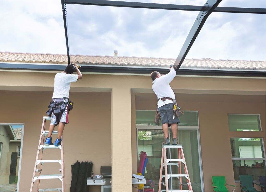 Installation d'une pergola