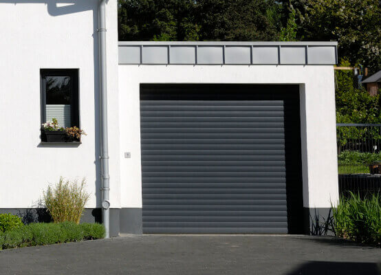 Porte de garage enroulable anthracite